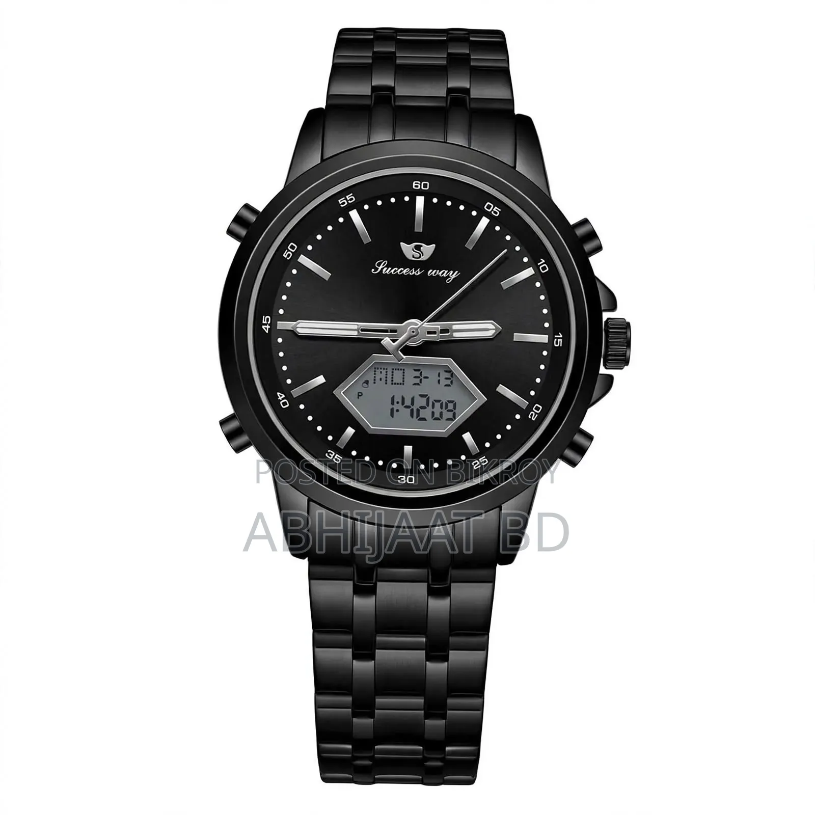 Premium Dual Display Chain Men's Watch