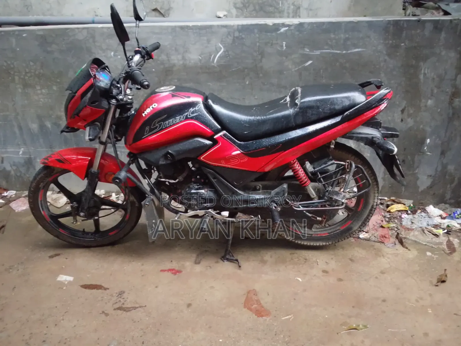 হিরো স্প্লেন্ডার আইস্মার্ট ২০১৯ লাল