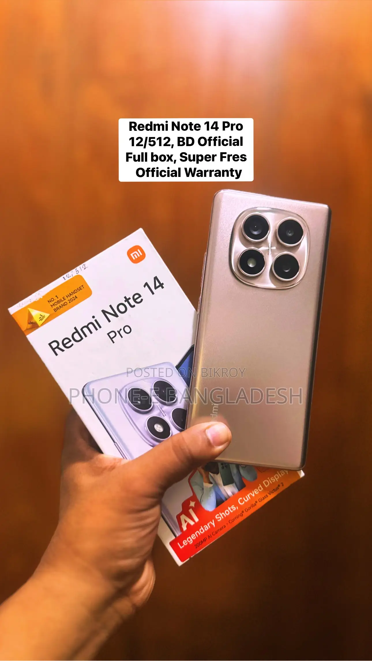 Xiaomi Redmi Note 14 Pro 512 GB Gold