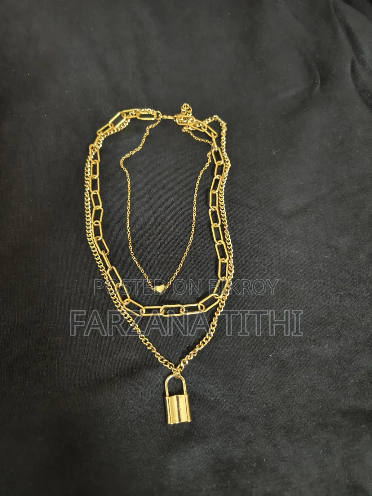 Elegant Gold-Tone Layered Chain Necklace