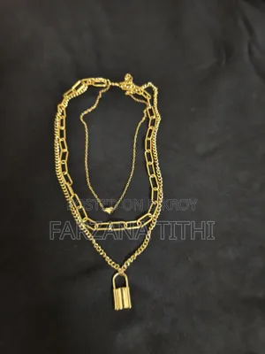 Elegant Gold-Tone Layered Chain Necklace