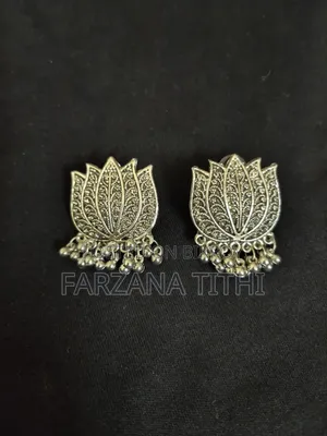 Beautiful Traditional Lotus Design Earrings