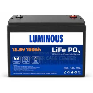 Luminous 12.8V 100Ah 1280Wh LiFePO4 Solar Battery