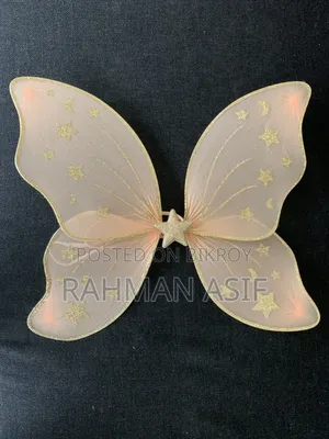 Butterfly Wings With Wand Headband for Party (3-Piece Fairy Costume)