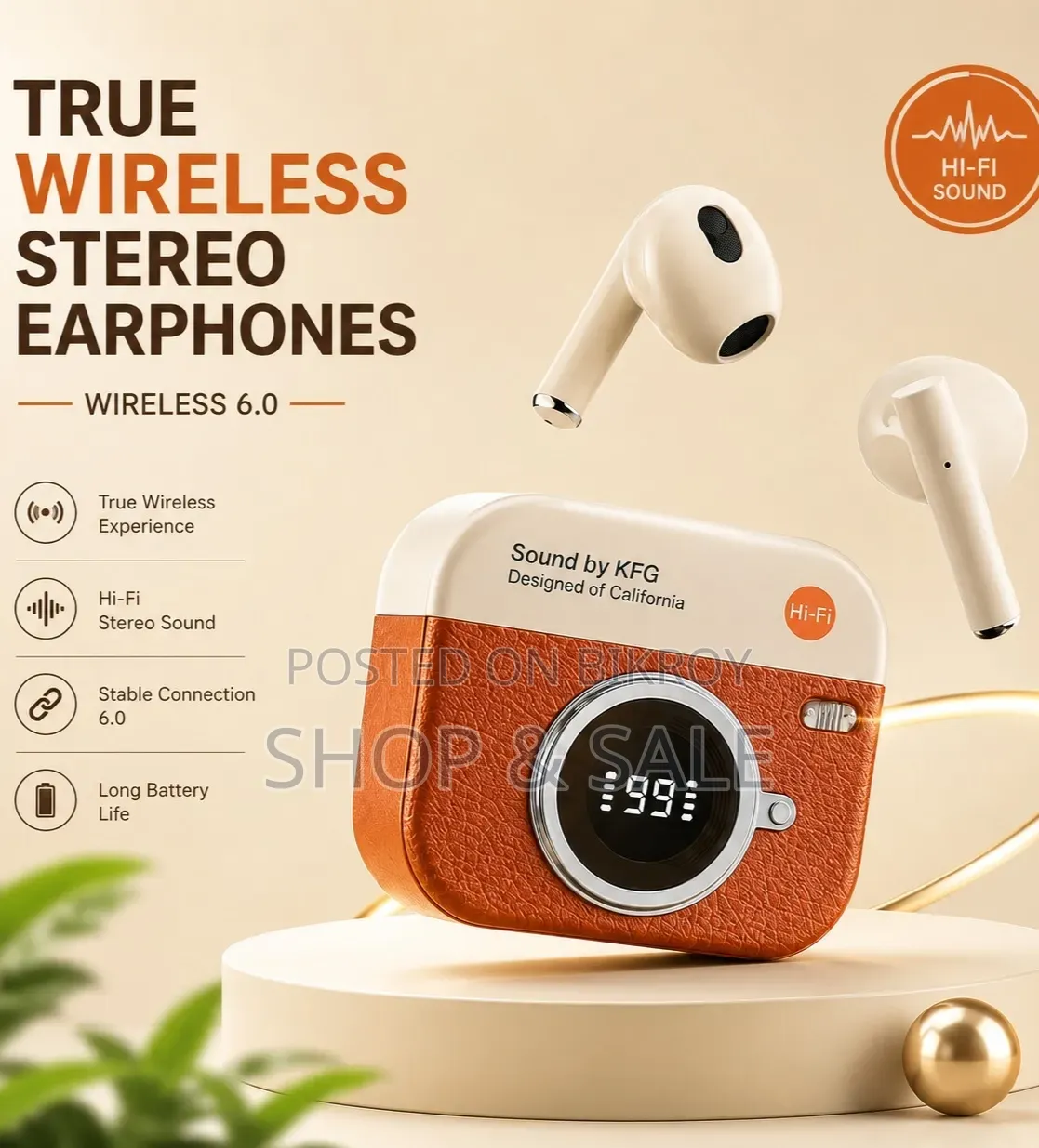 Q86 Retro Camera Design True Wireless Earbuds