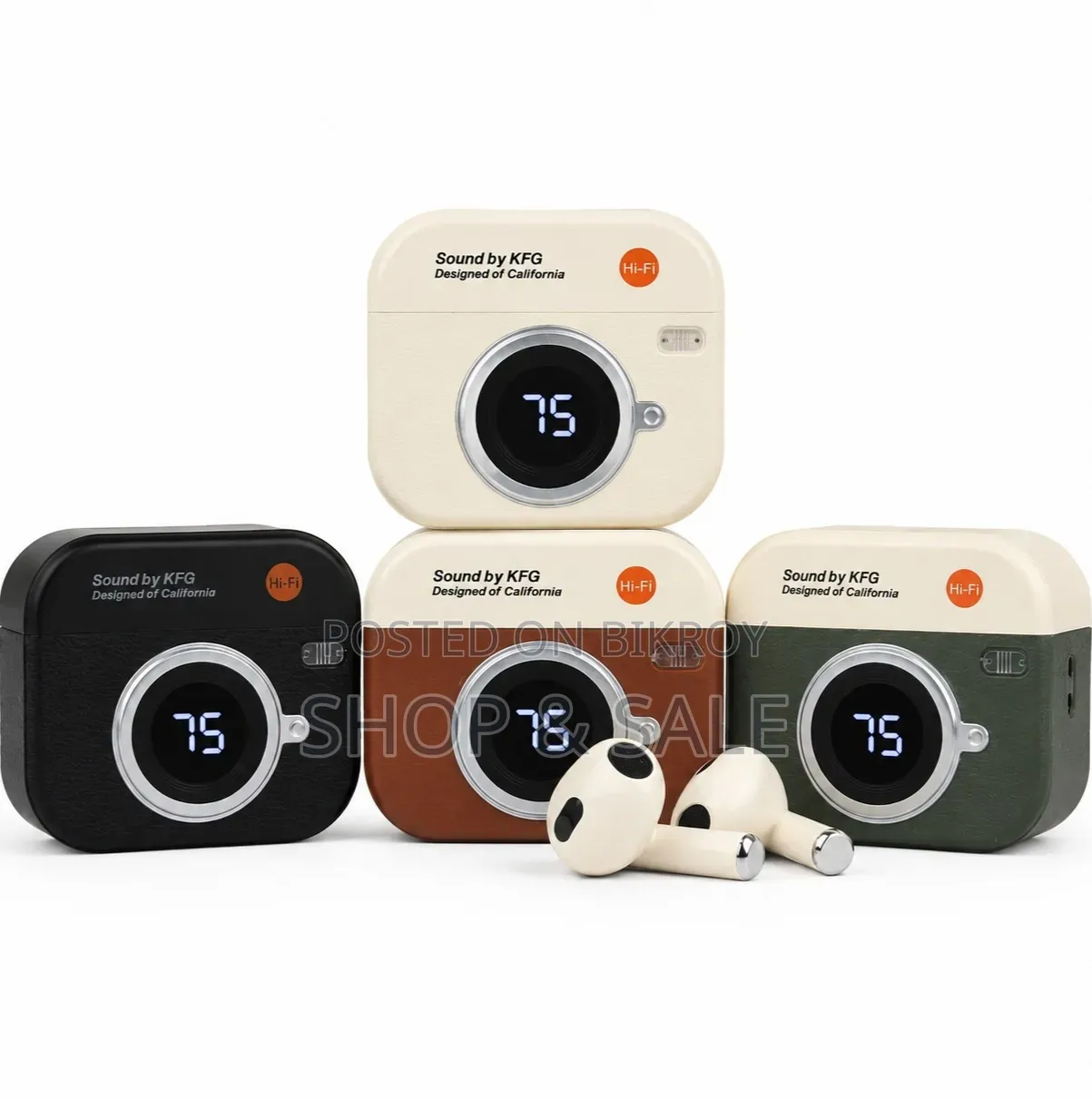 Q86 Retro Camera Design True Wireless Earbuds