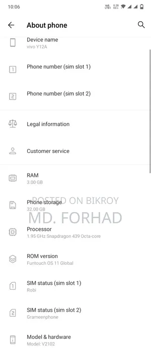 Vivo Y12 32 GB