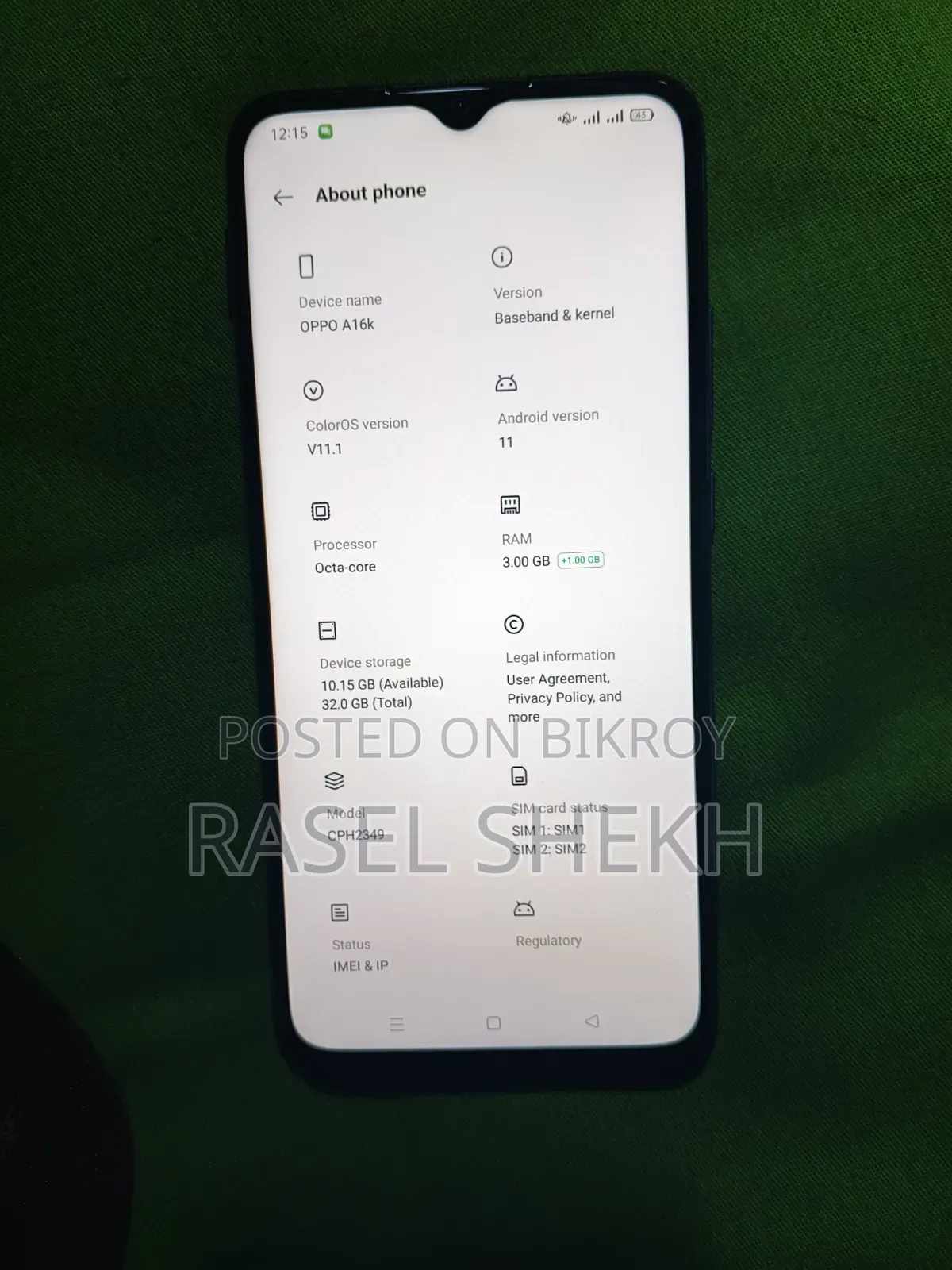 Oppo A16K 32 GB Blue