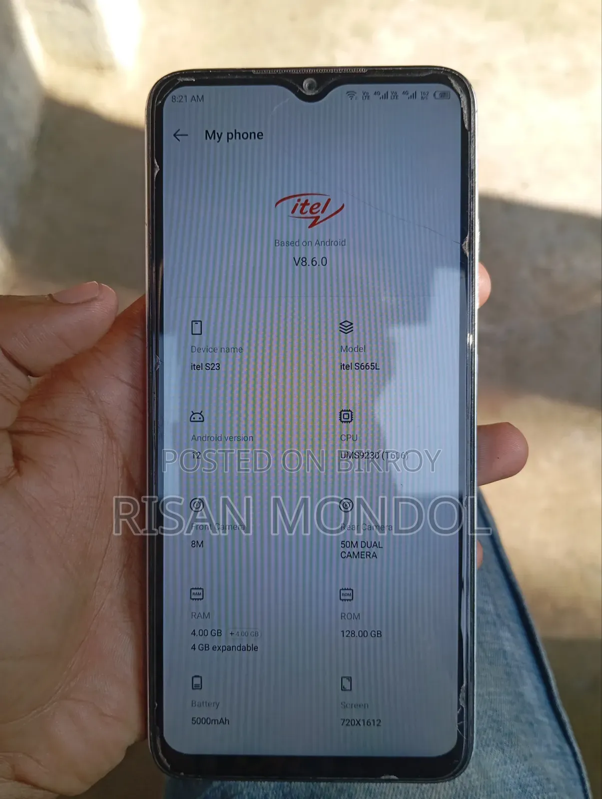 Itel S23 128 GB White