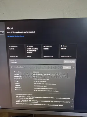 Desktop Computer 8GB Intel Core i5 SSD 256GB
