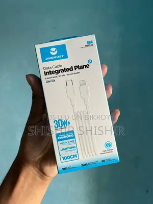 ফাস্ট চার্জিং ক্যাবল (টাইপ-সি থেকে লাইটনিং) — ফ্রেশ কন্ডিশন