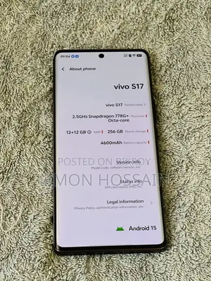 Vivo S17 256 জিবি ব্ল্যাক