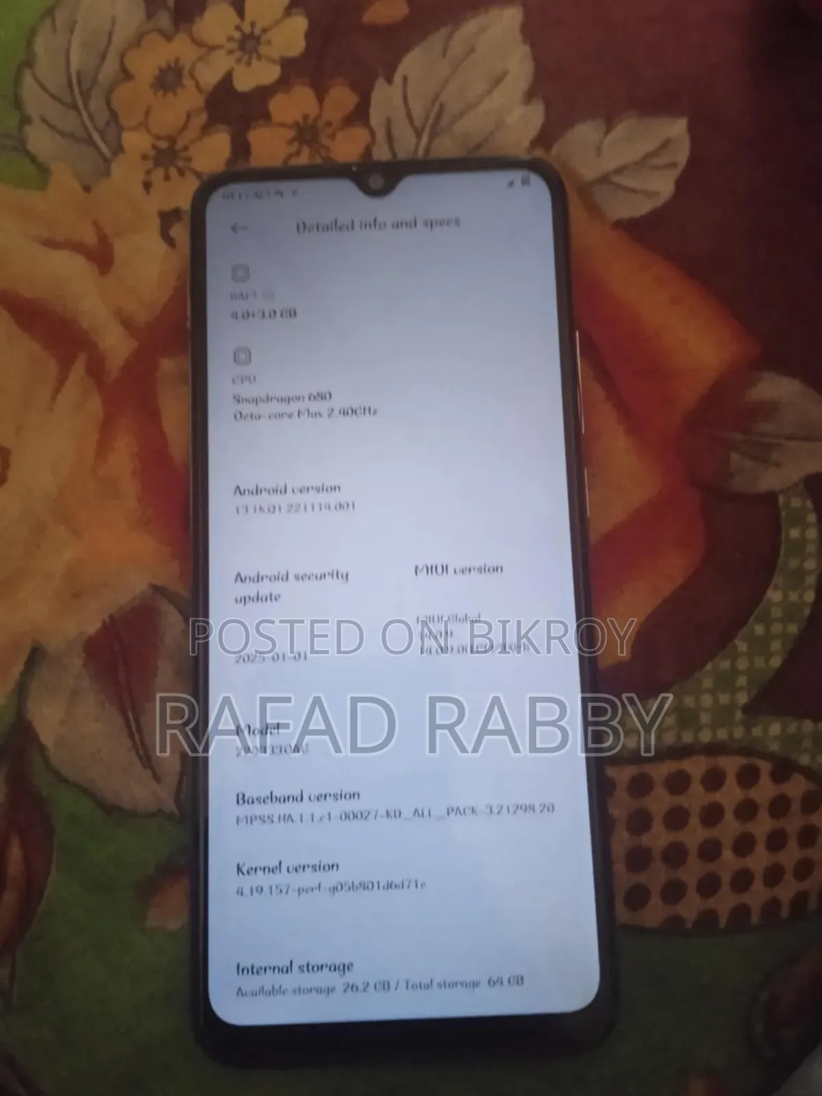 শাওমি রেডমি ১০সি ৬৪ জিবি ব্লু