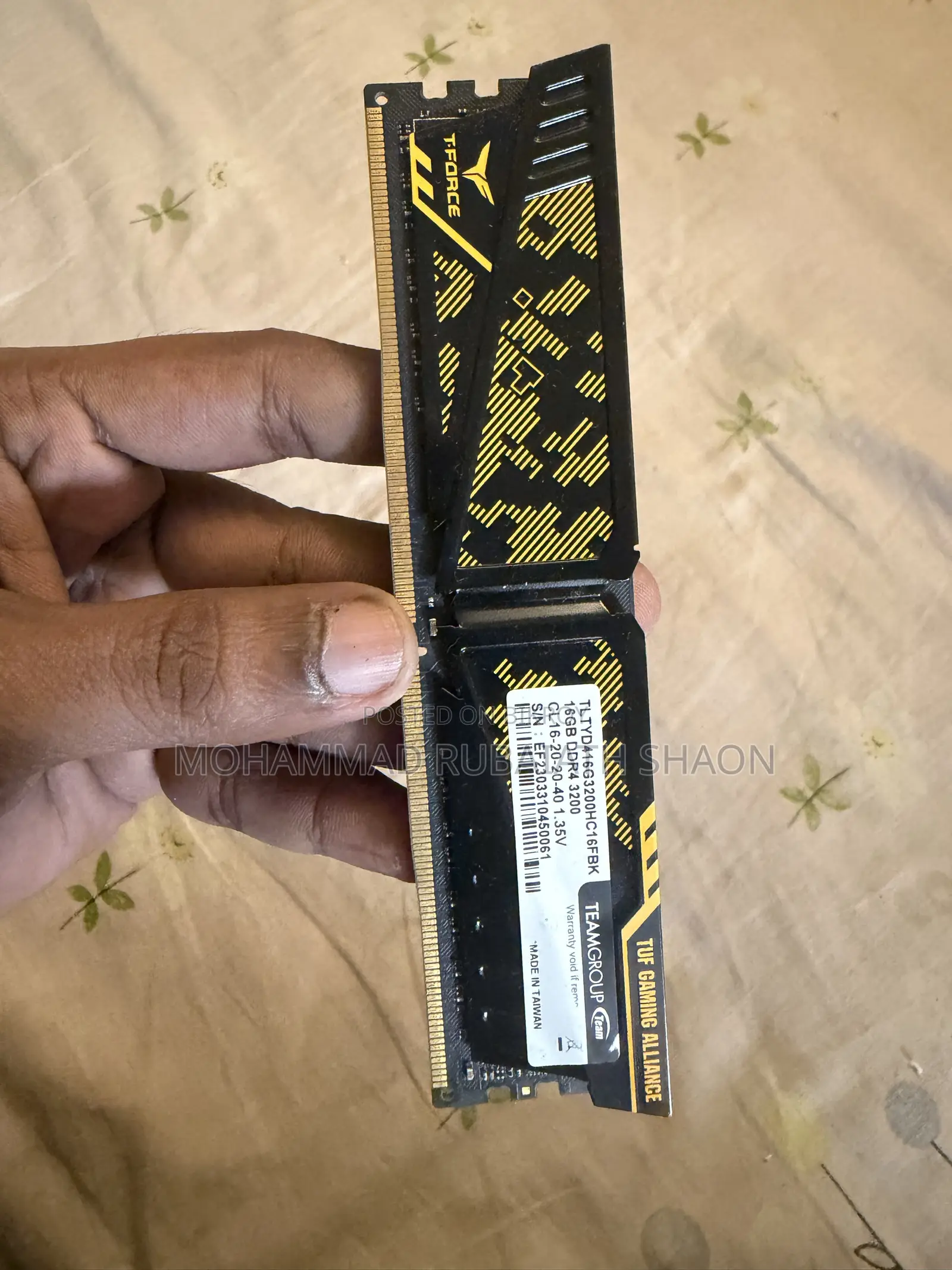 টিম টাফ গেমিং র‍্যাম ৩২শ