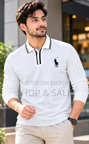 প্রিমিয়াম টেক্সচার ফুল স্লিভ পোলো শার্ট