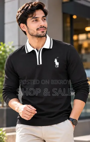 প্রিমিয়াম টেক্সচার ফুল স্লিভ পোলো শার্ট