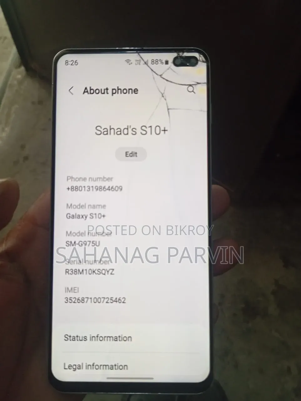 Samsung Galaxy S10 Plus 128 GB Green