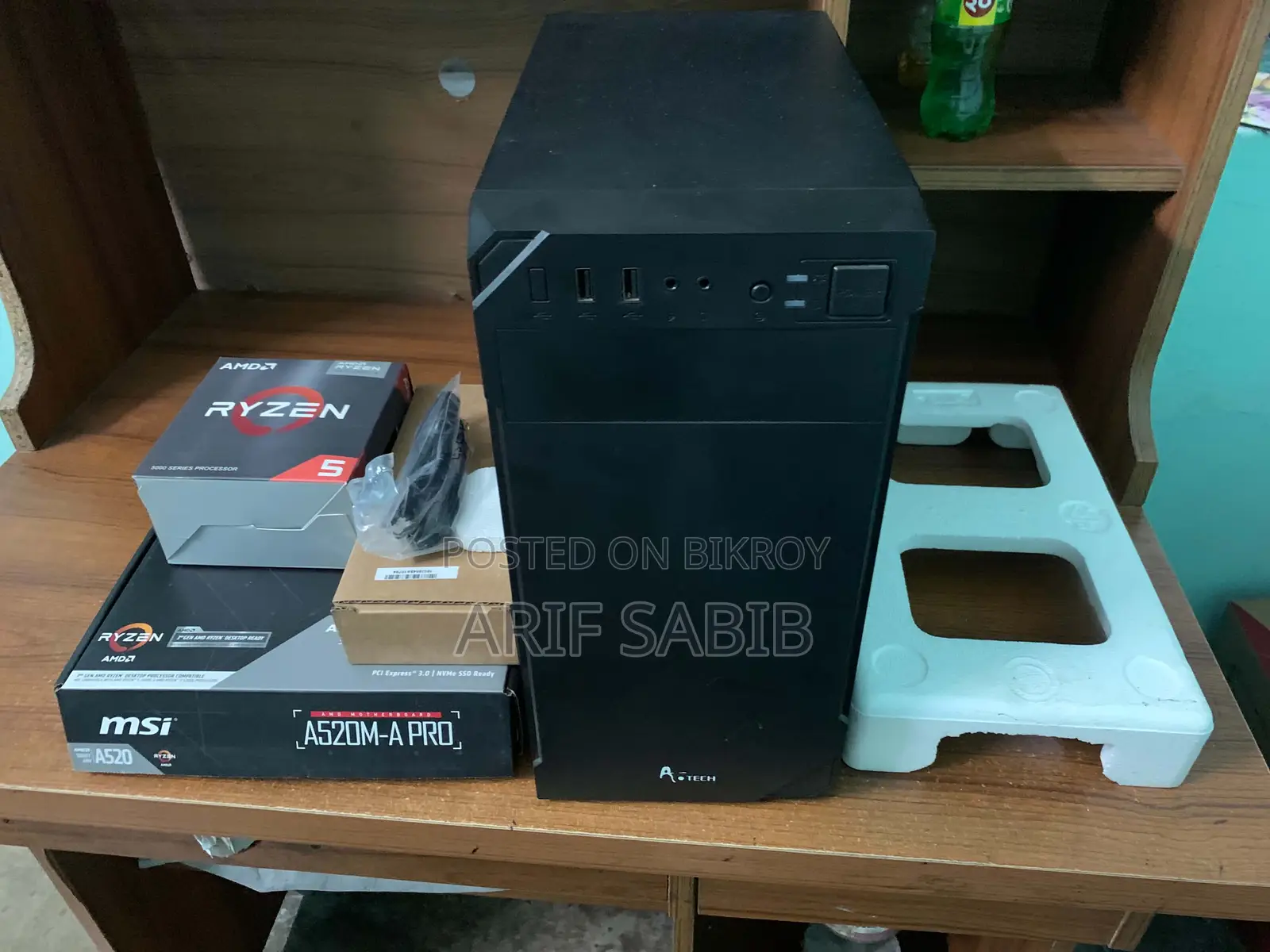 New Desktop Computer MSI 8GB AMD Ryzen 5 SSD 512GB